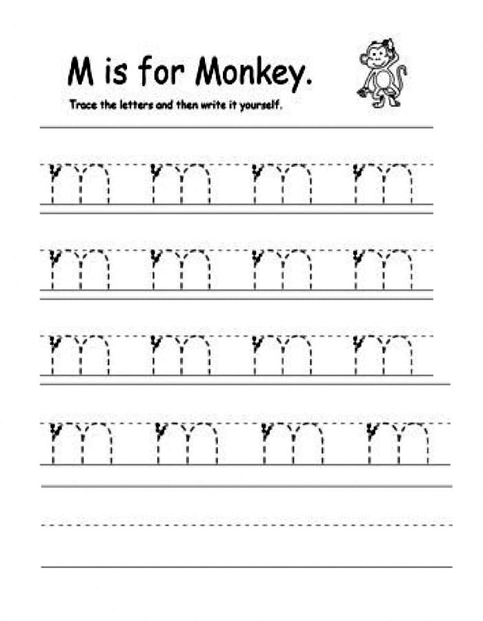 Printable Letter M Tracing Free Free Download And Print For You 
