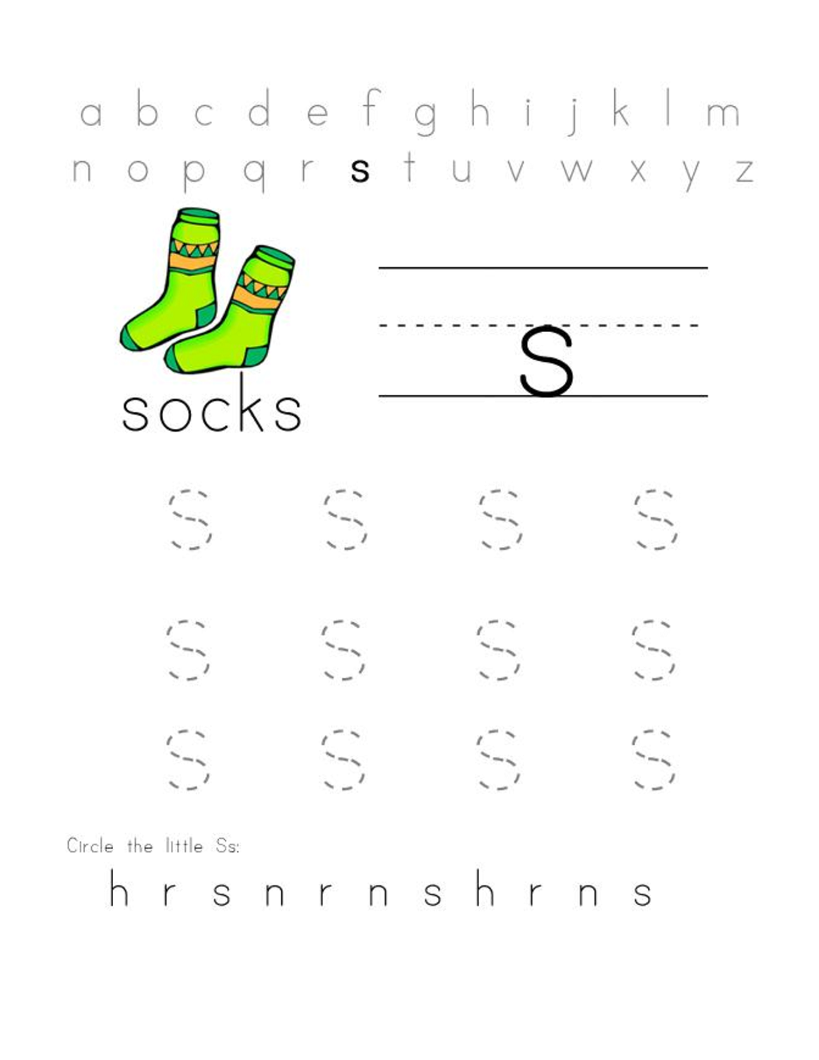 Printable Letter S Worksheets Activity Shelter Printable Worksheets