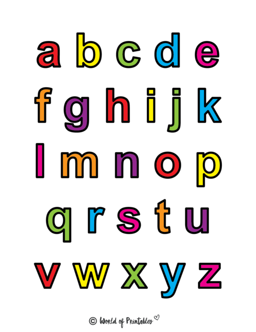 free printable alphabet letters