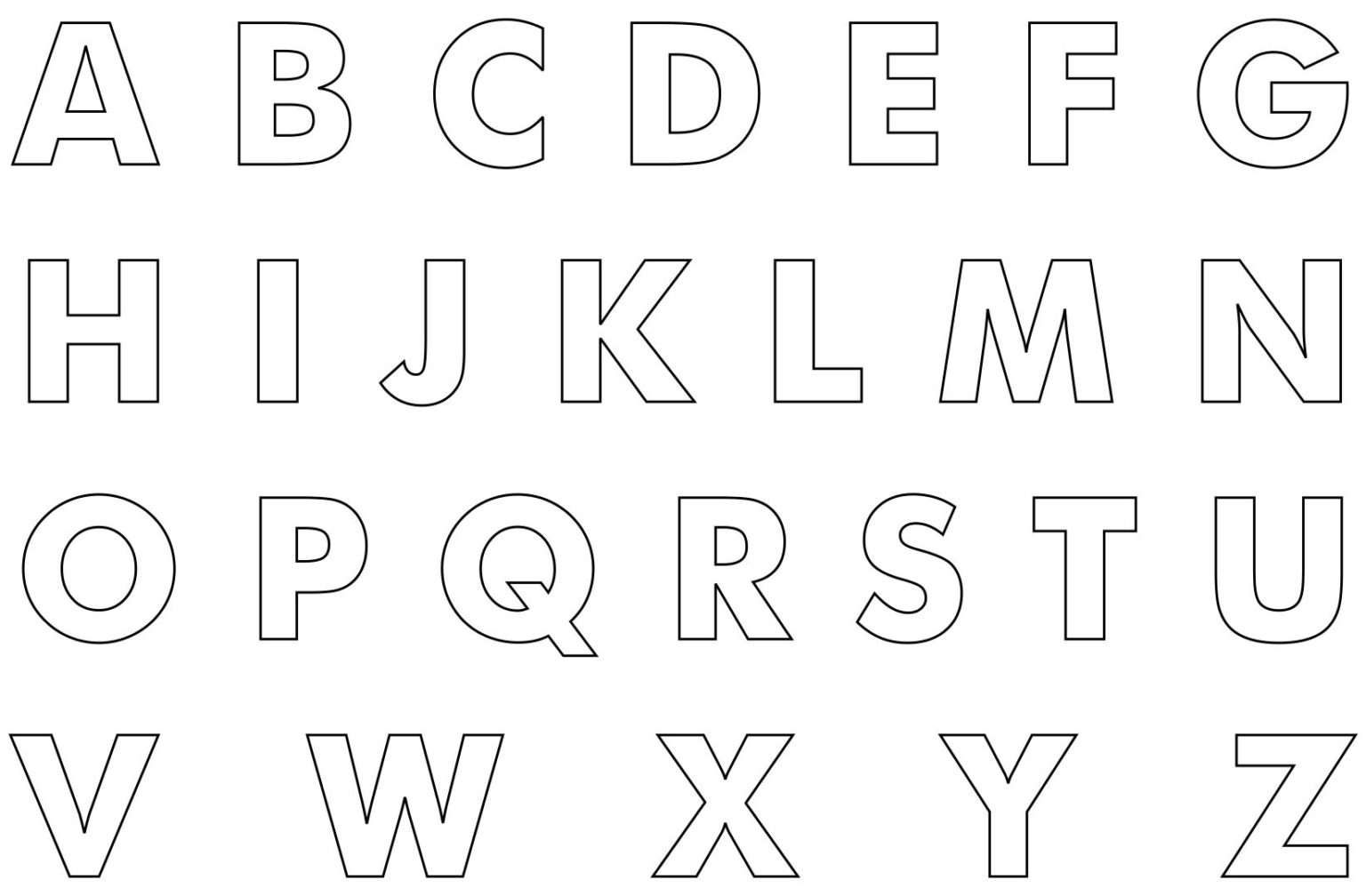 printable alphabet letters l