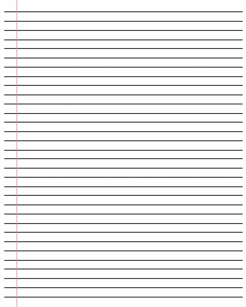 printable lined paper pdf