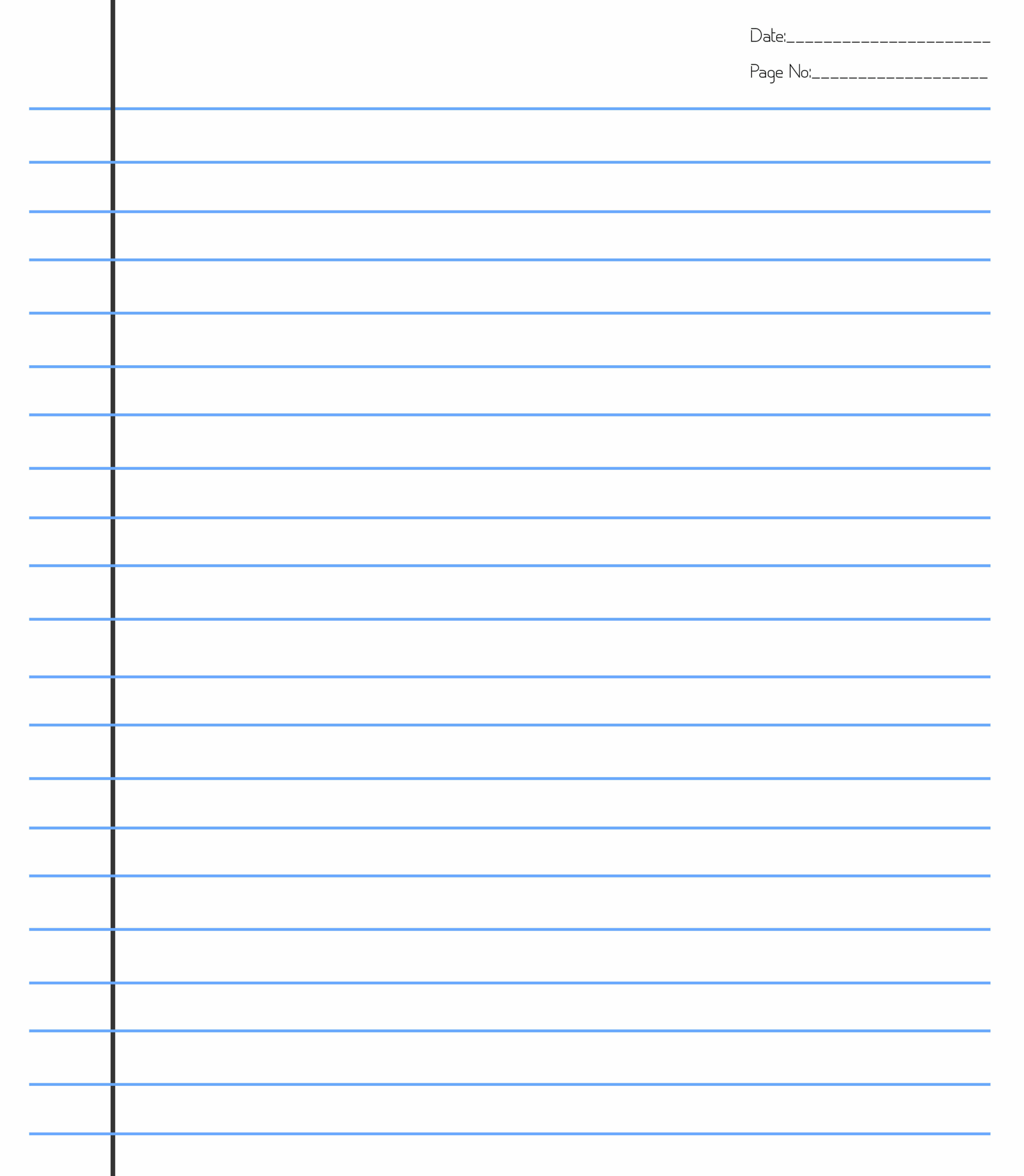 free printable lined notebook paper
