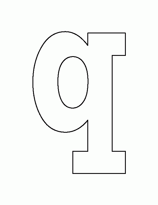 Printable Lowercase Letter Q Template Lettering Free Printable 