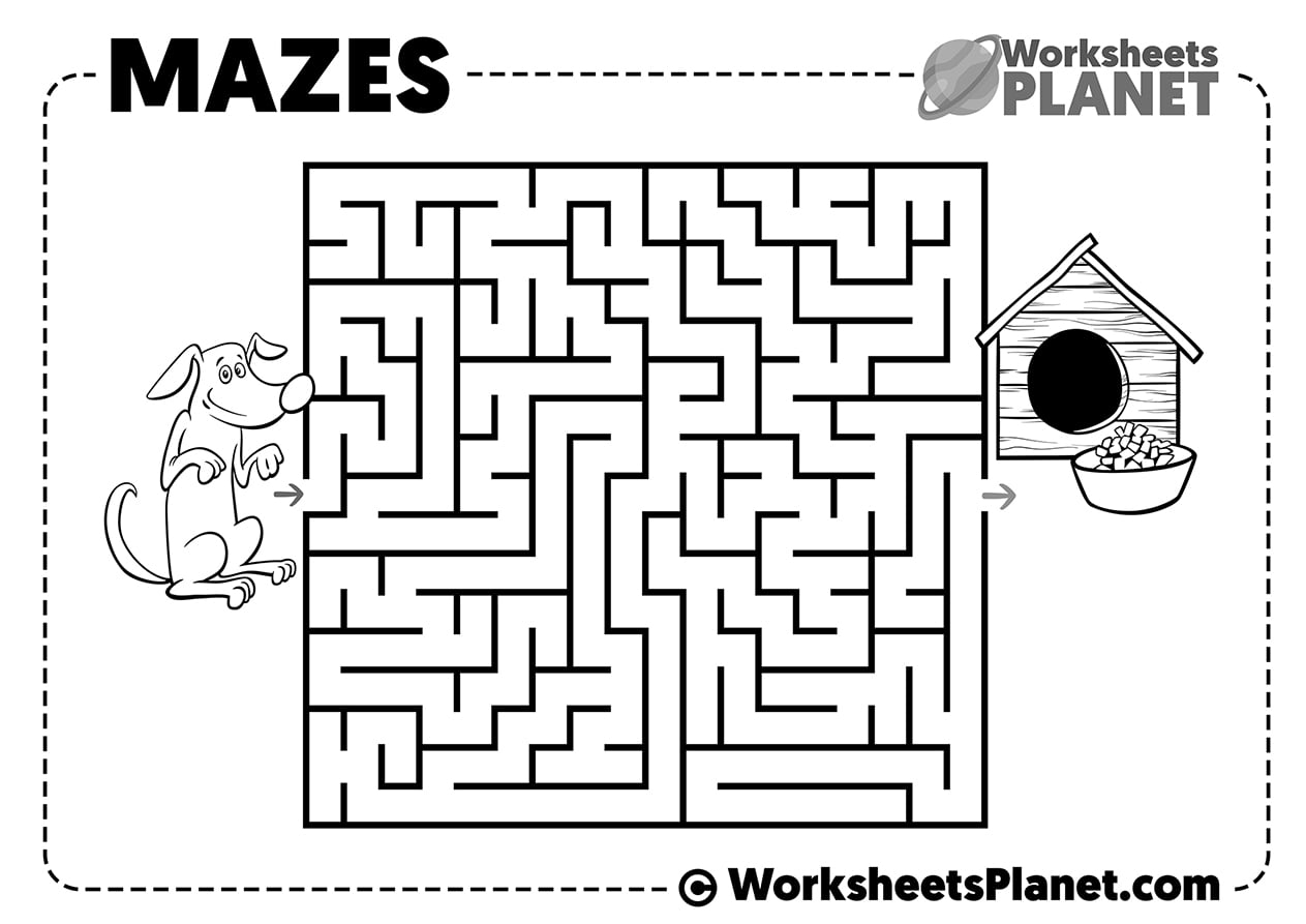 Printable Mazes For Kids Pdf Printable Mazes Free