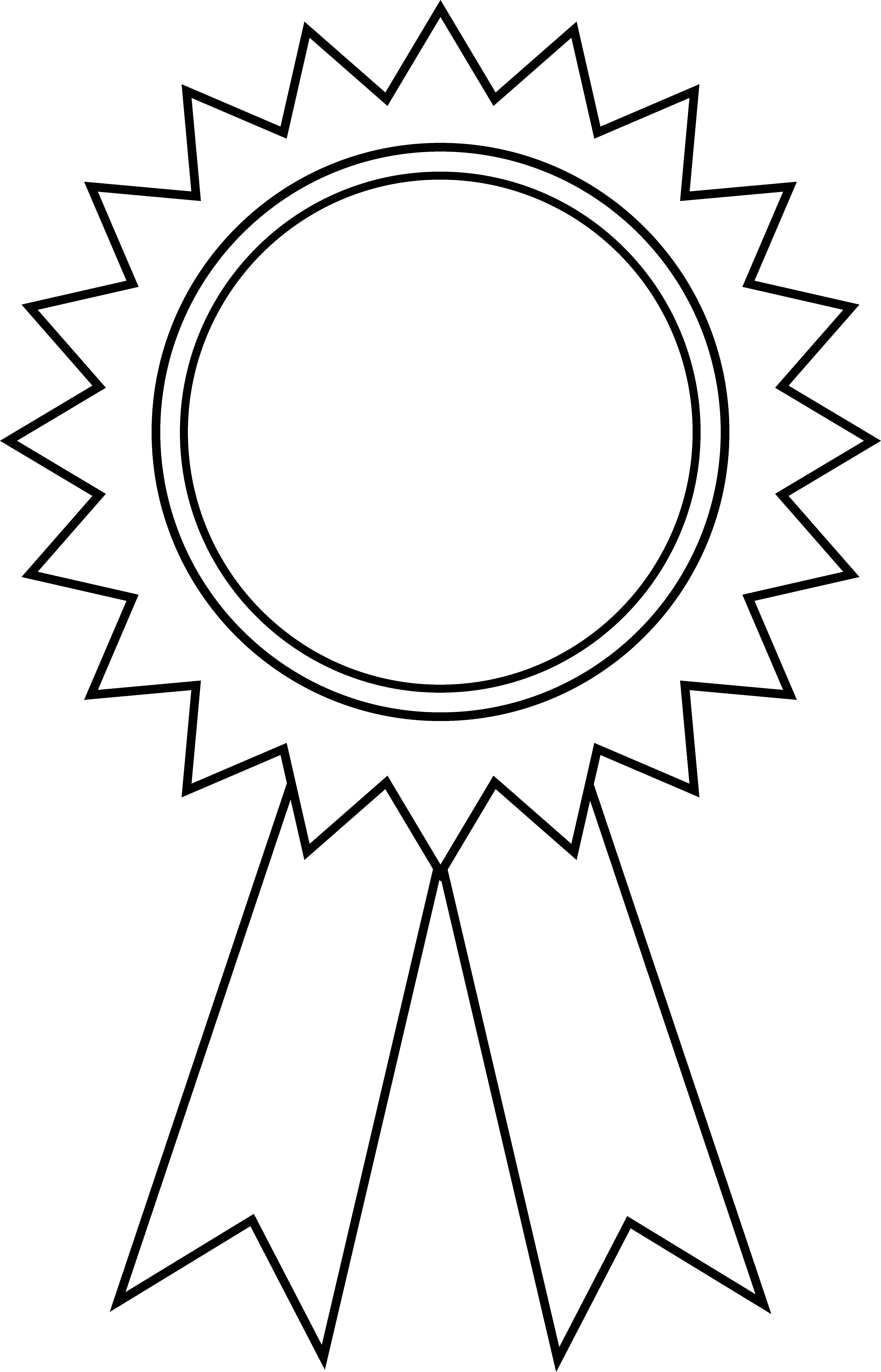 Printable Medal Outline ClipArt Best