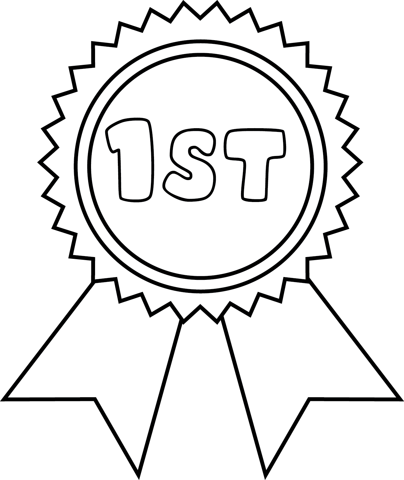 Printable Medal Outline ClipArt Best