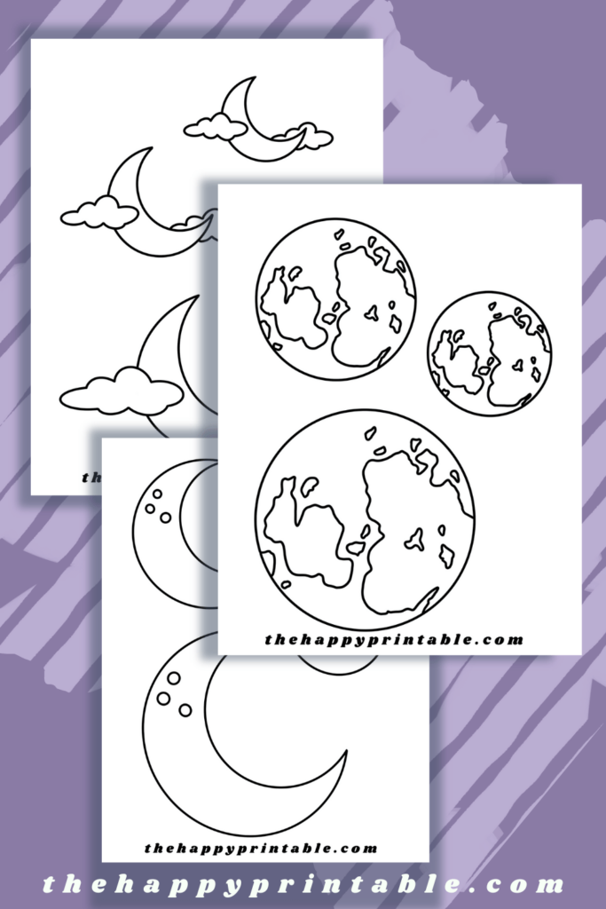Printable Moon Templates The Happy Printable