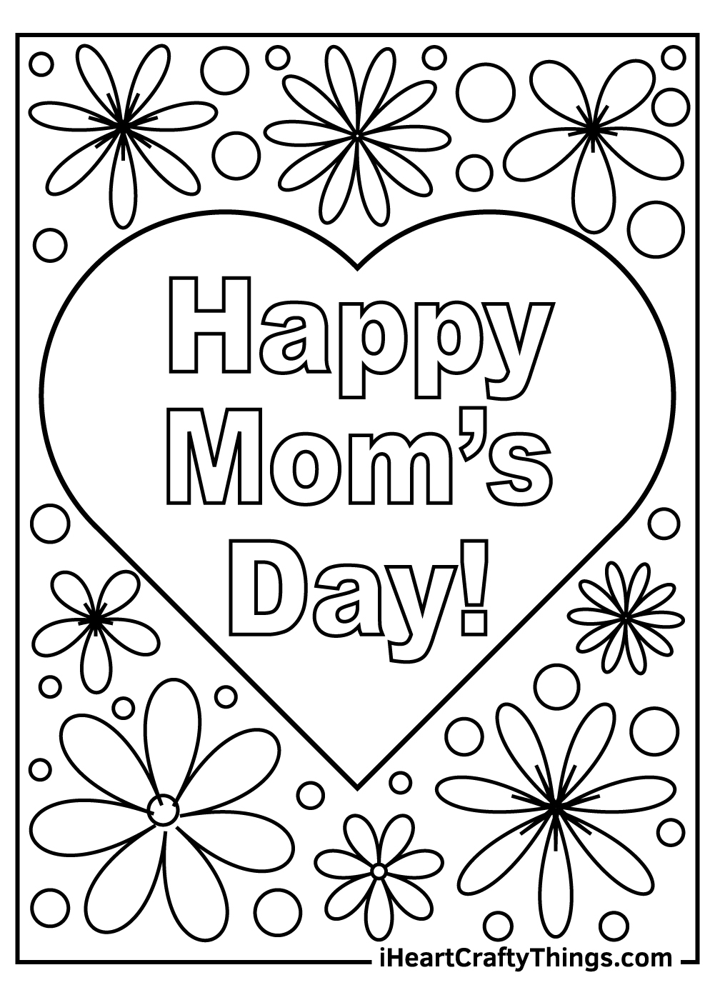 cute mother's day coloring pages