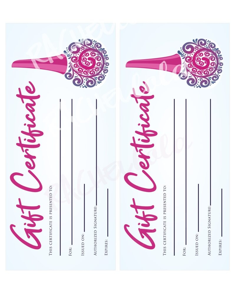 Printable Nail Voucher Template Printable Templates Online By Paul
