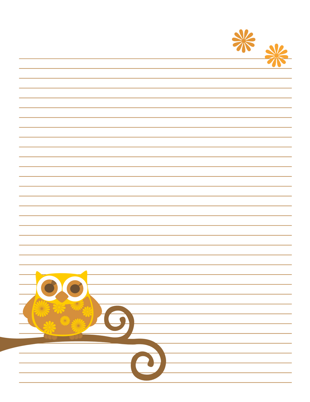Printable Notebook Papers Activity Shelter