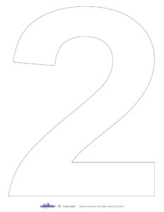 number 2 printable template