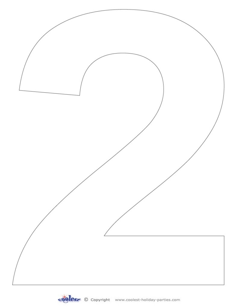Printable Number 2 Coolest Free Printables Fillable Form 2023