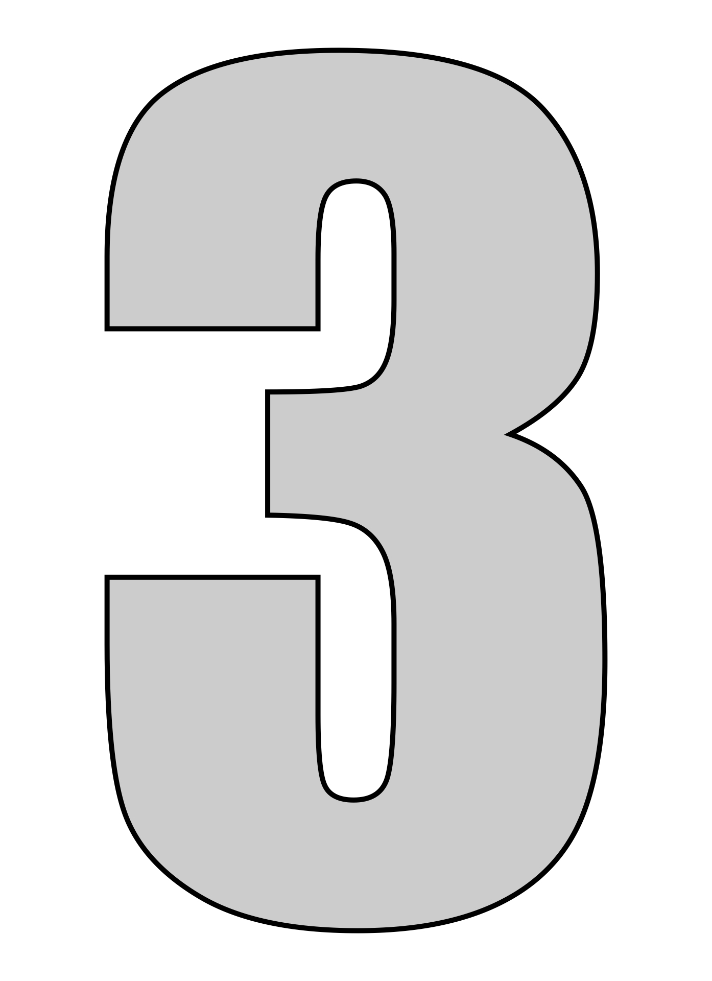 free printable number 3 printables