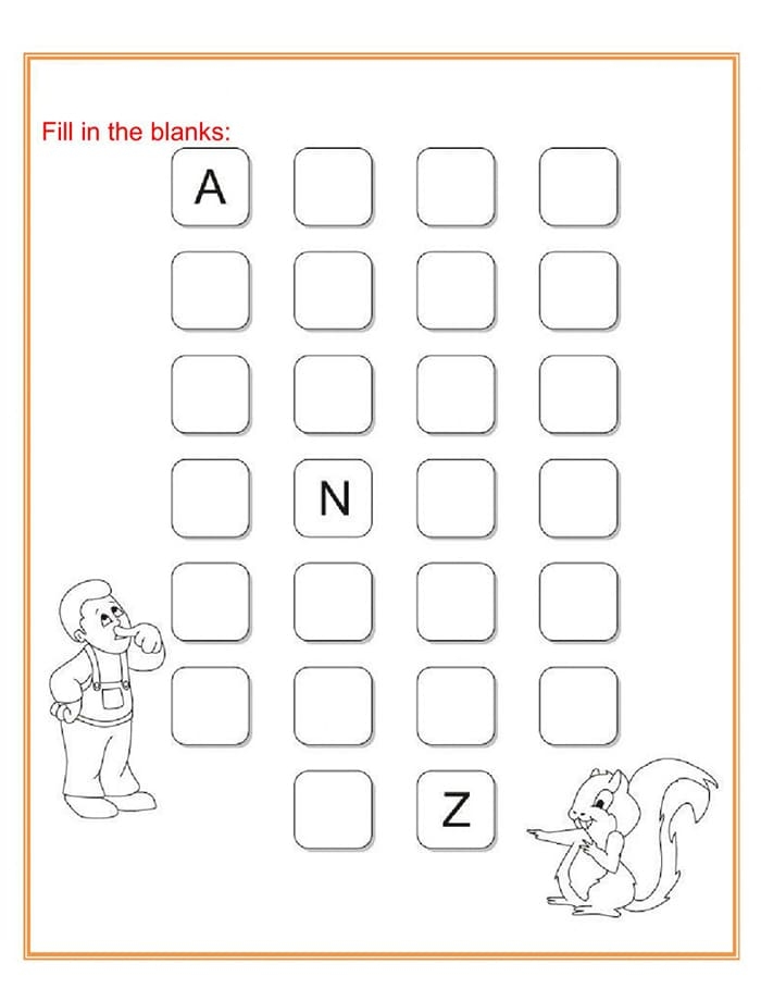 Printable Nursery English Worksheets PrintableLib