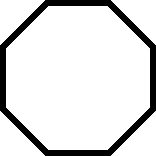 Printable Octagon Shape Template