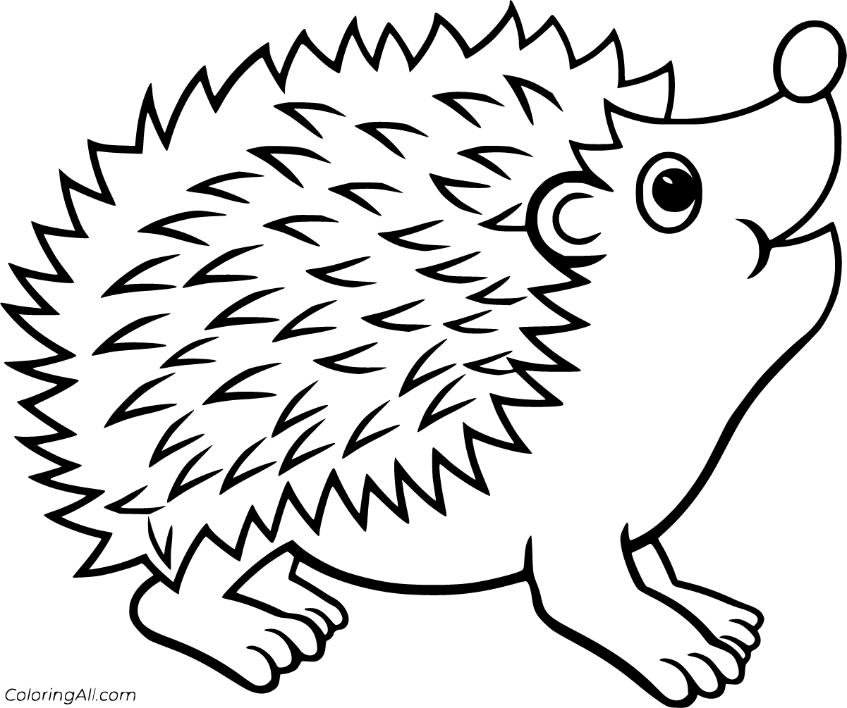 Printable Outline Hedgehog Template Printable Calendars AT A GLANCE