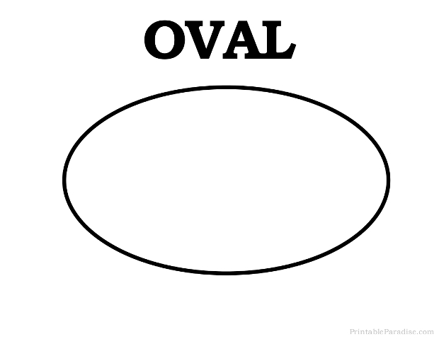 Printable Oval Shape Print Free Oval Shape