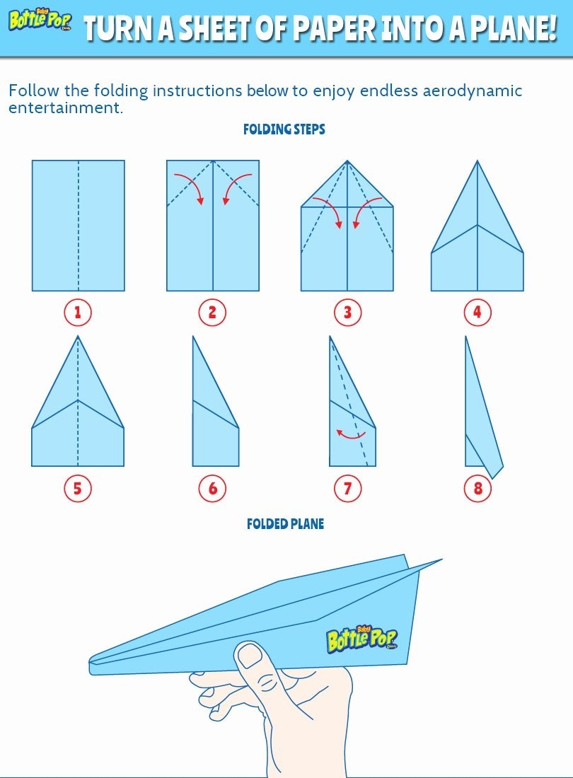 Printable Paper Airplane Folding Template Printables Template Free