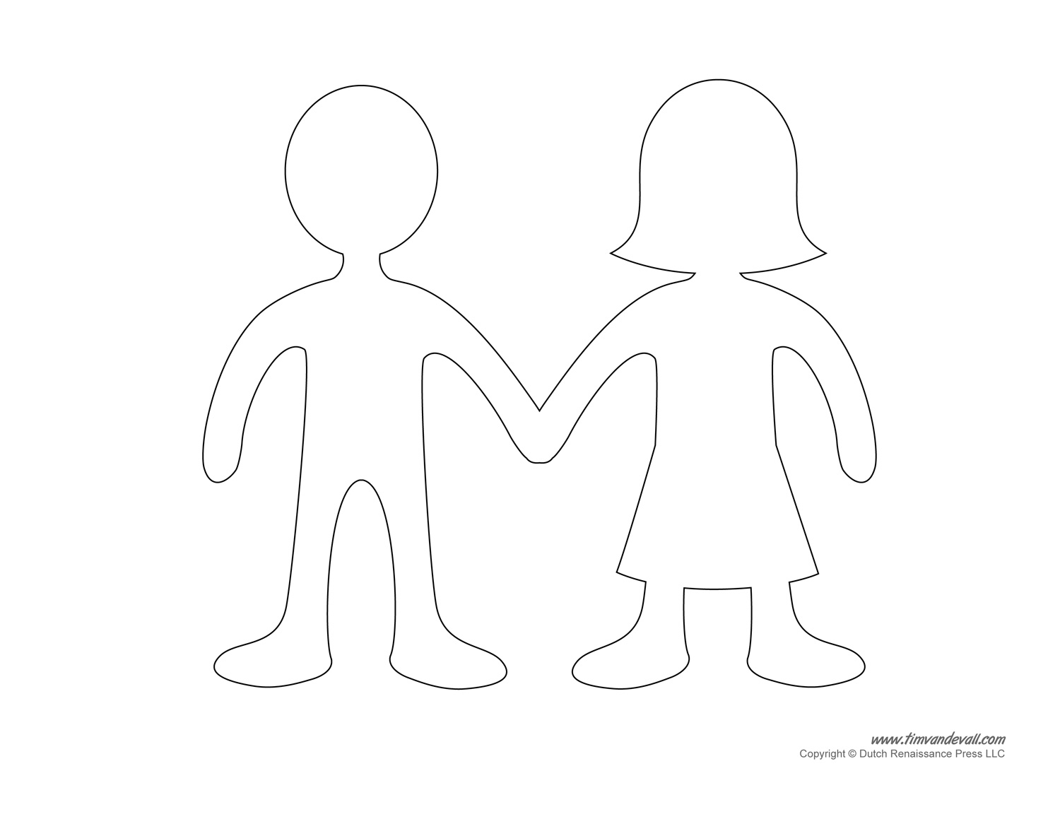 Printable Paper Doll Cutouts