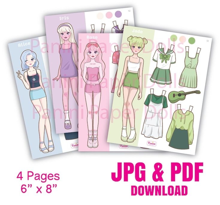 paper doll lay out
