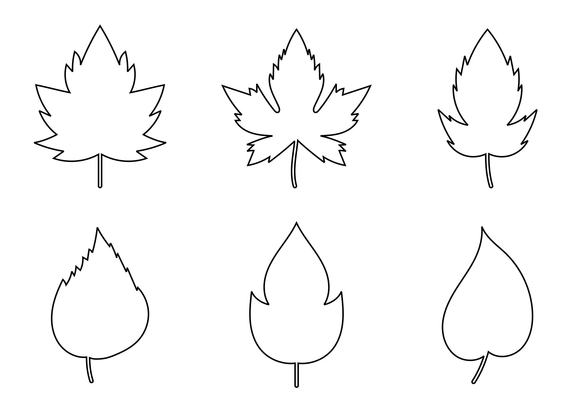 Printable Paper Leaves Template Printable Leaves