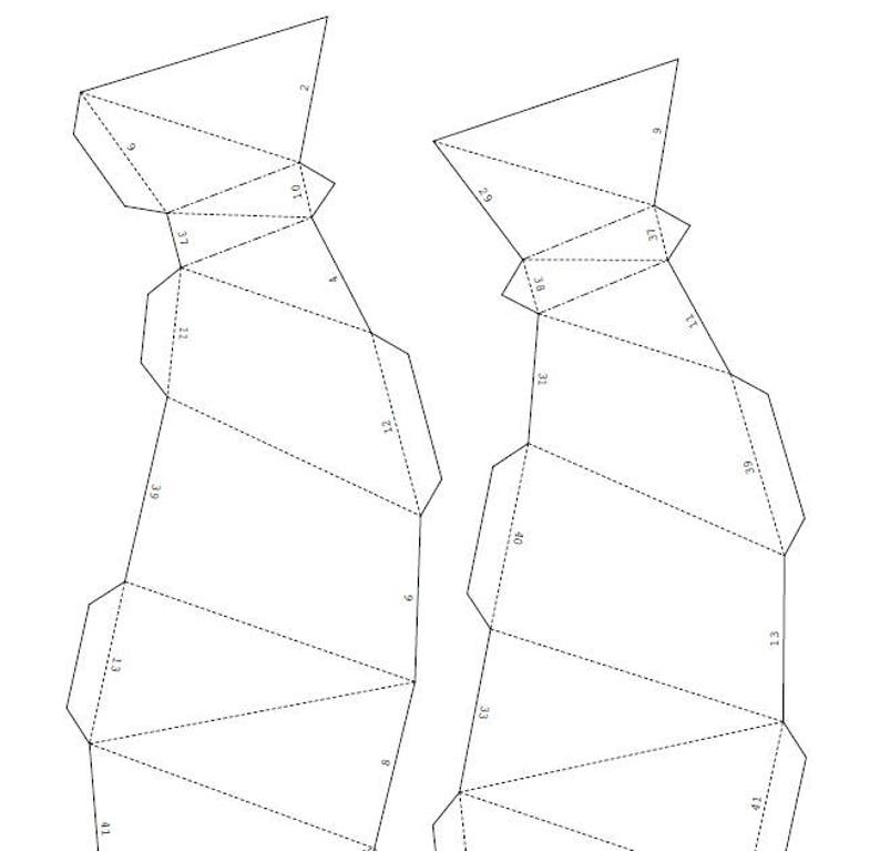 Printable Paper Vase Template
