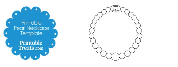 Printable Pearl Necklace Template
