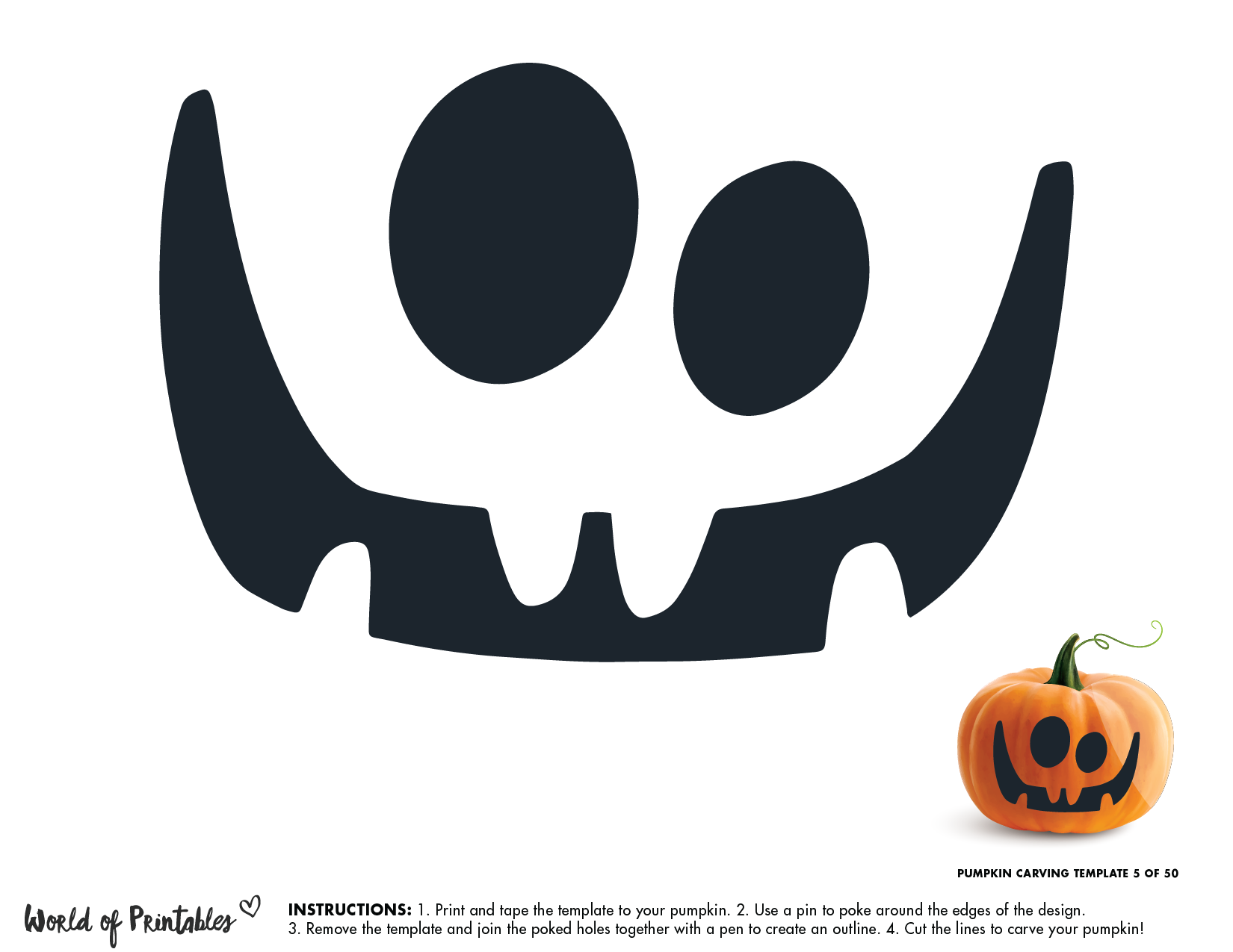 free printable pumpkin stencils