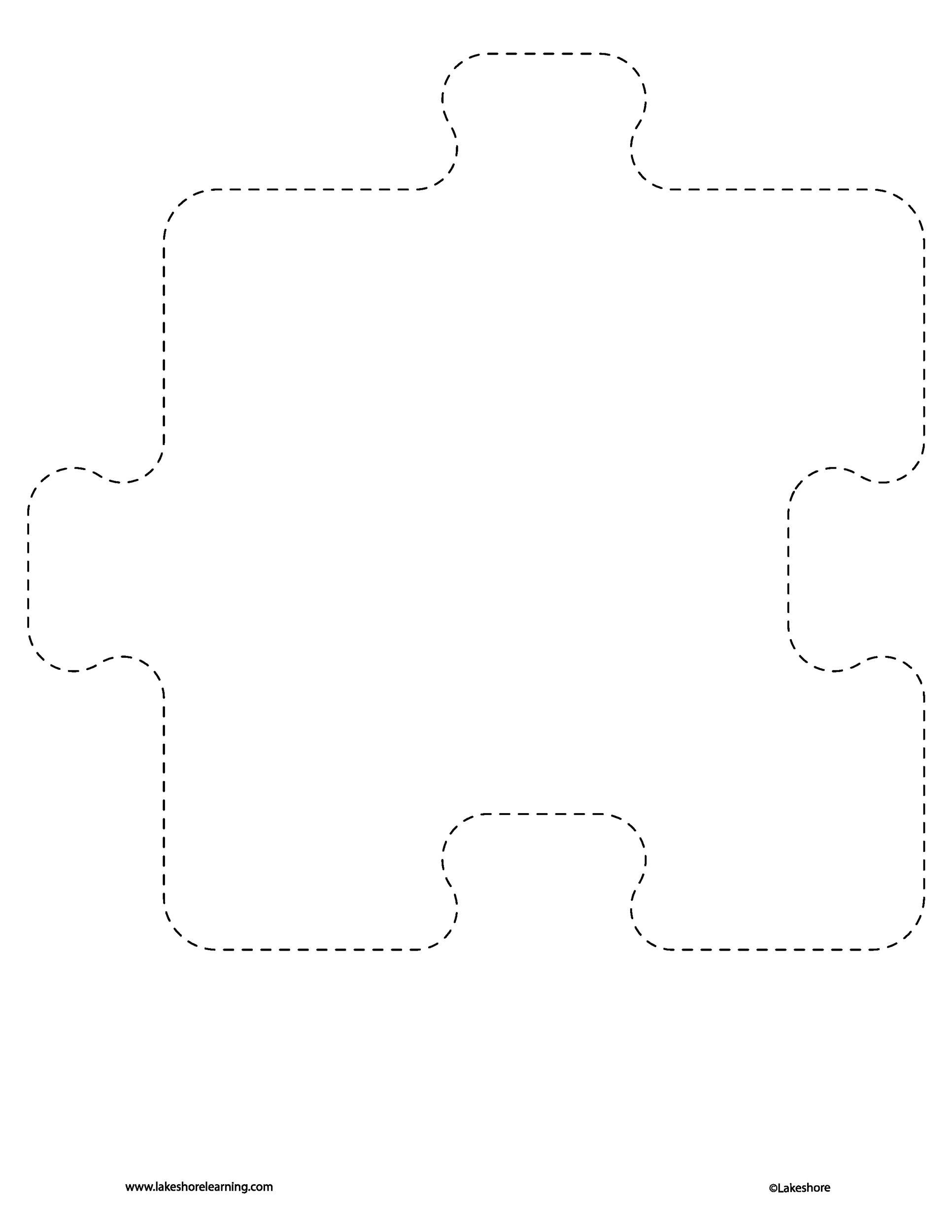 puzzle printable template