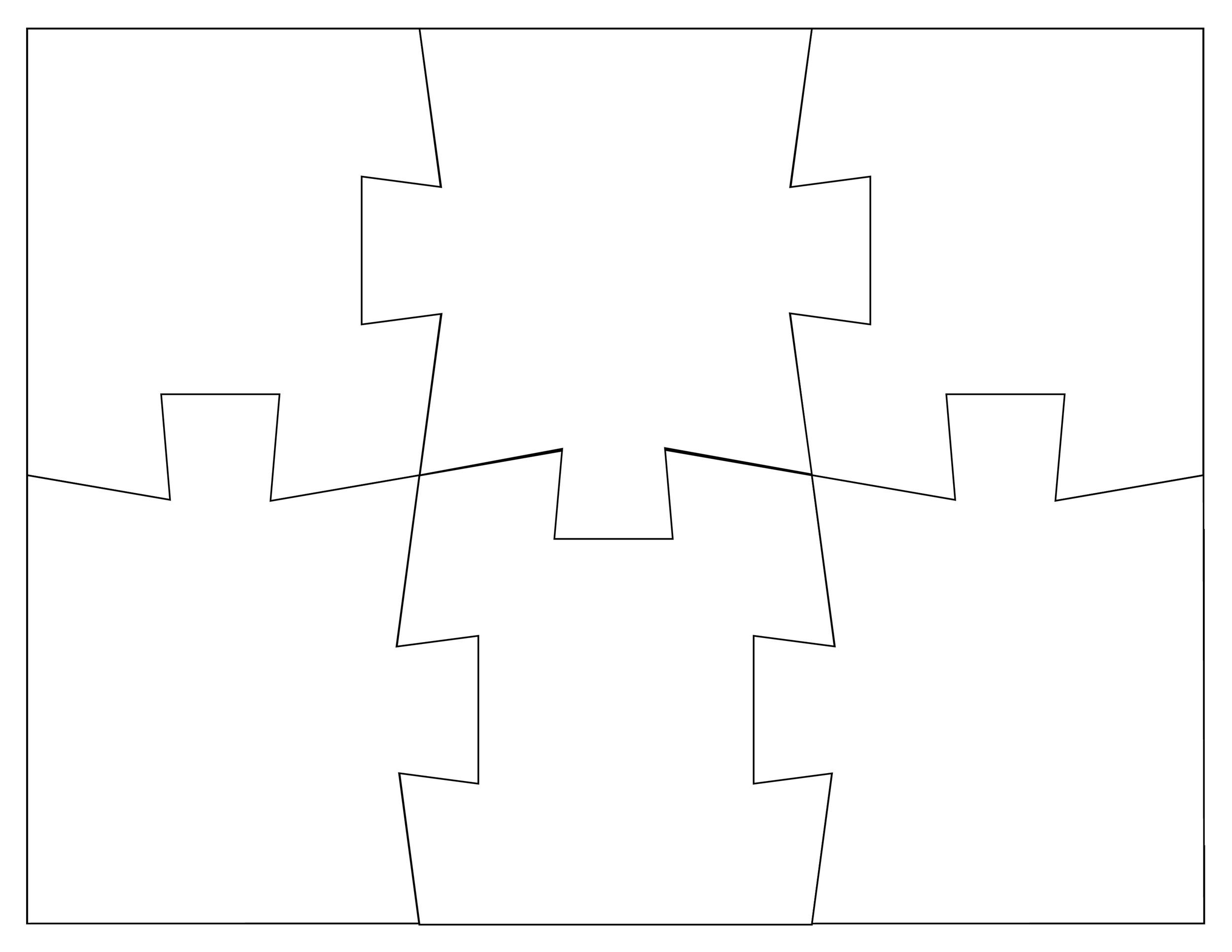 printable puzzle template 10 pieces