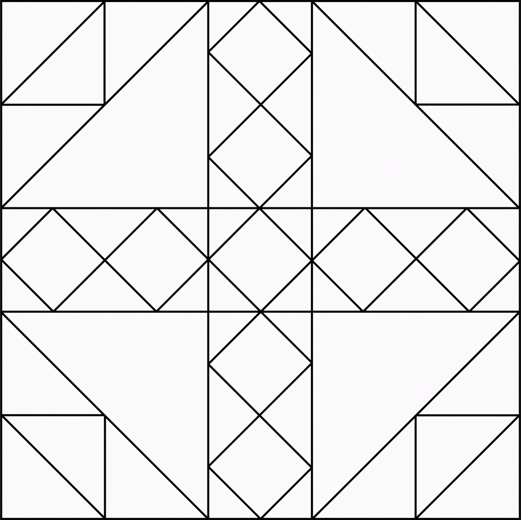 Printable Quilt Coloring Pages Geometric Coloring Pages Pattern 