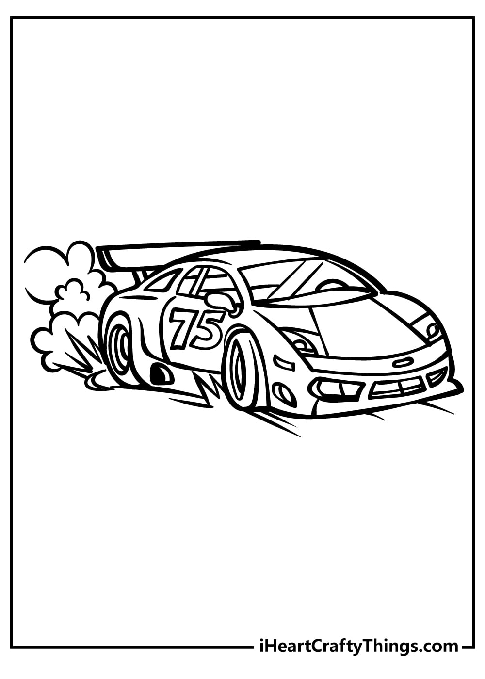 Printable Race Car Coloring Pages Updated 2022 Printable Templates