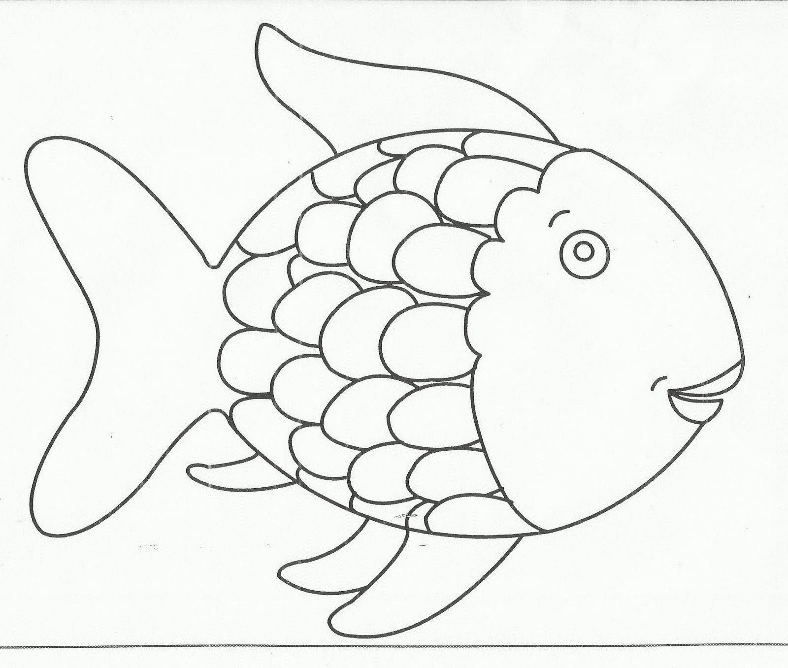 Printable Rainbow Fish Template Printable Word Searches