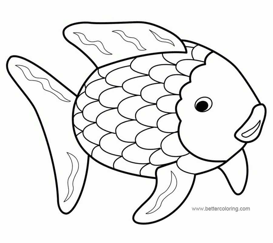 free printable rainbow fish template