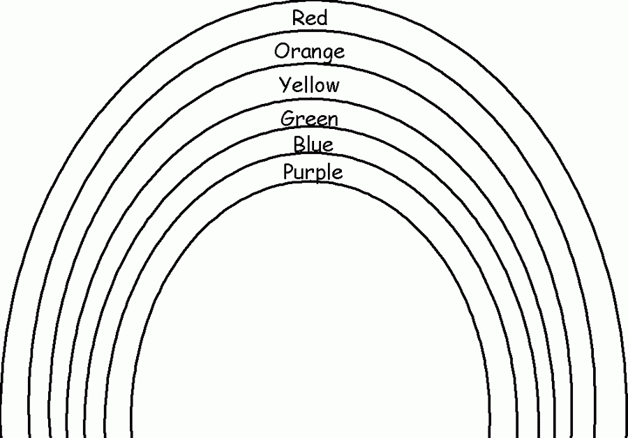 Printable Rainbow Pictures Coloring Home