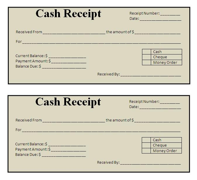 Printable Receipt Form Online Printable Forms Free Online