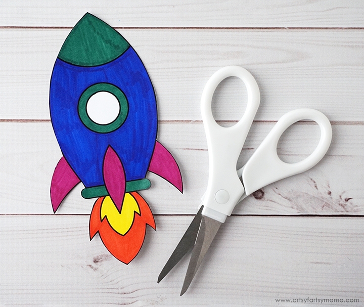 Printable Rocket Template