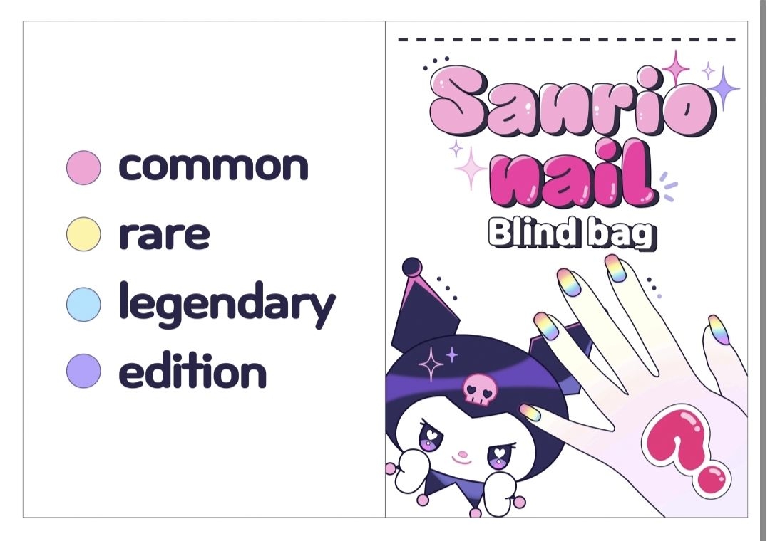 Printable Sanrio Blind Bag Template Social Media Template