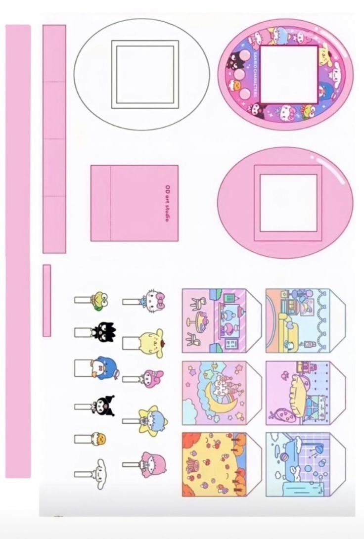 sanrio printable craft
