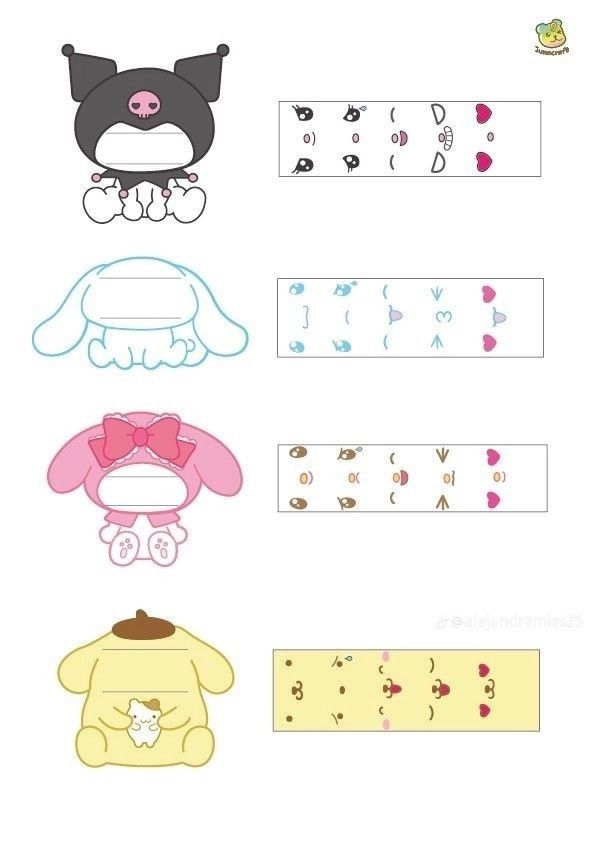 Printable Sanrio Craft Printable New Year Banners
