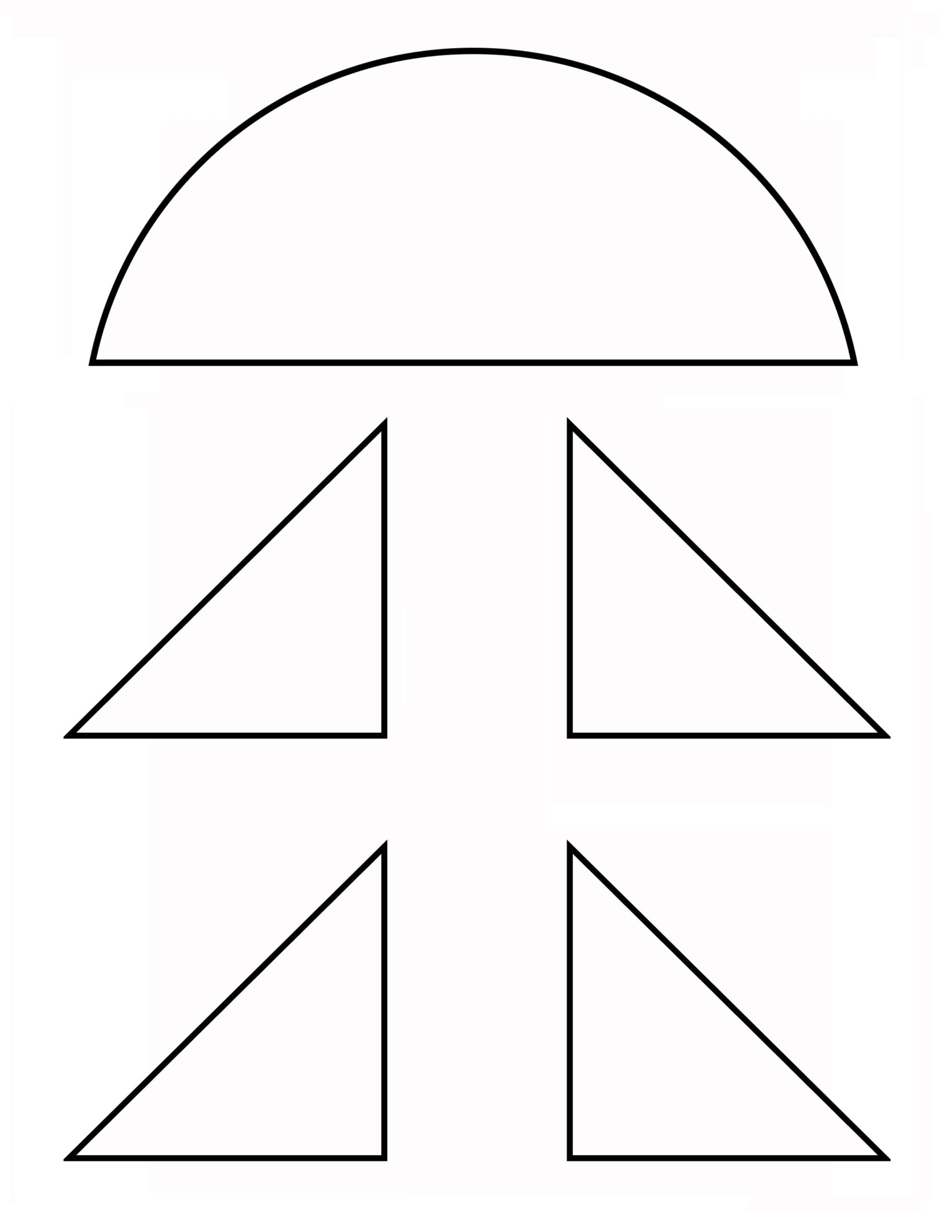 free printable shape rocket