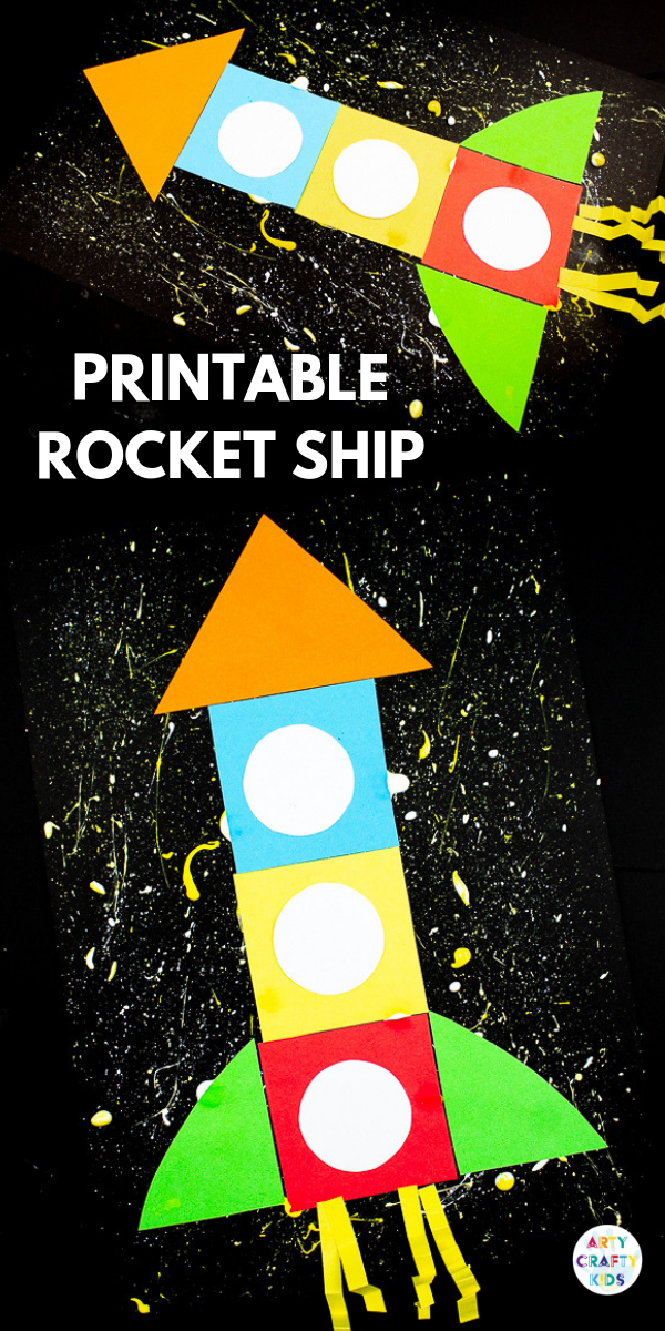 Printable Shape Rocket Template Kizagang