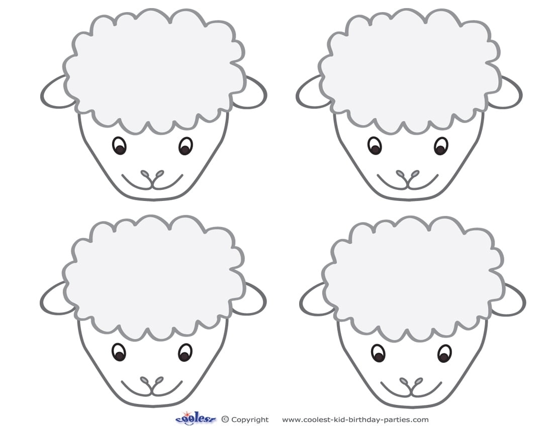 Printable Sheep Face Template Free Printable
