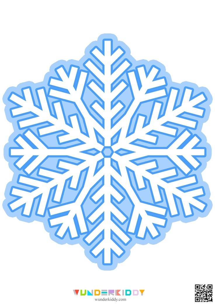 Printable Snowflake Template For Kindergarten Printable New Year Banners