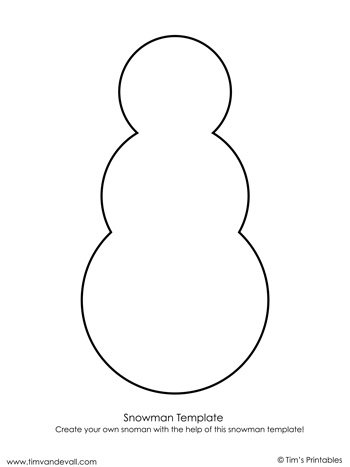 simple snowman template