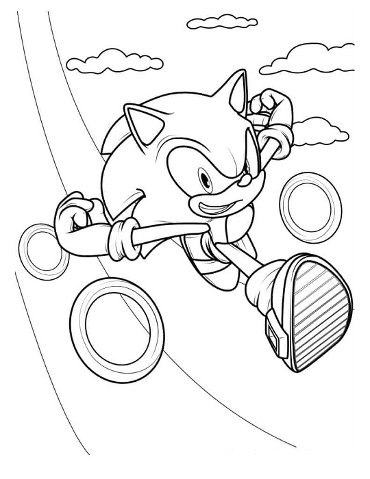 Printable Sonic Coloring Pages Coloring Book