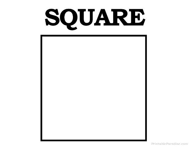 Printable Square Shape Print Free Square Shape