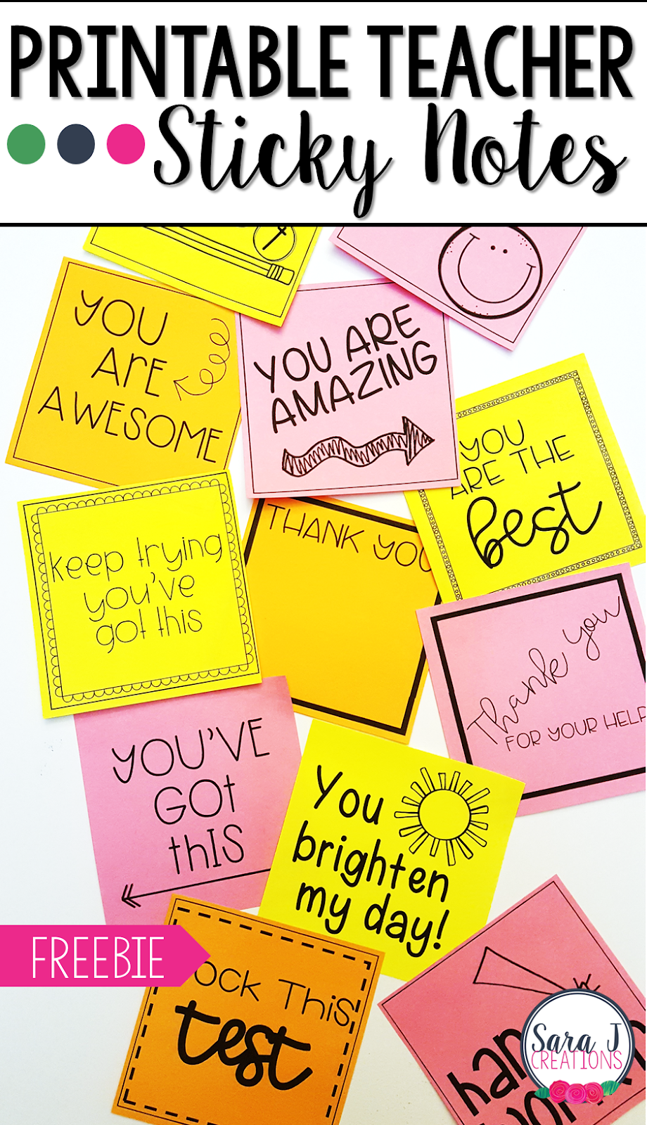 Printable Sticky Notes Template PARAHYENA