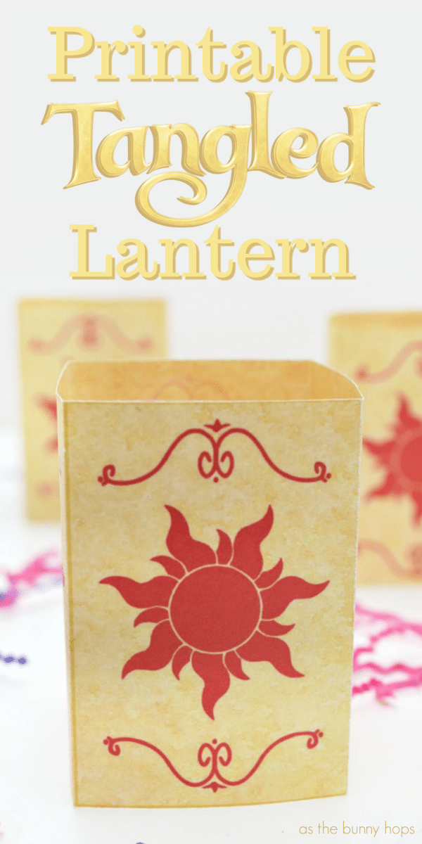 Printable Tangled Lantern Template