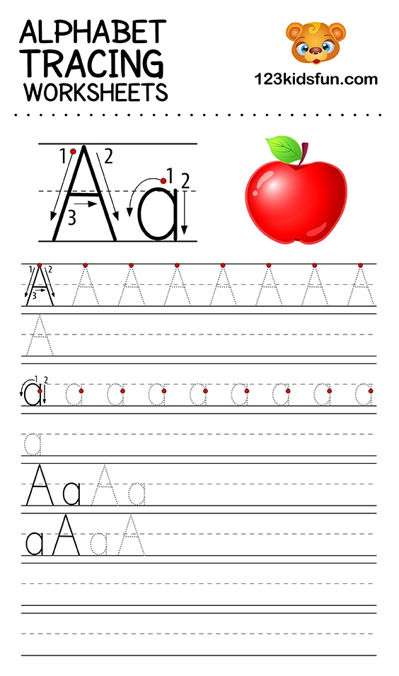 free printable writing alphabet letters